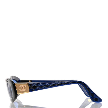 Chanel Acetate Quilted CC Sunglasses 5014 Blue 3 of 8