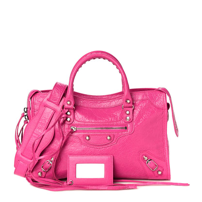 Balenciaga Agneau Classic Silver Hardware S City Fuchsia 1 of 9