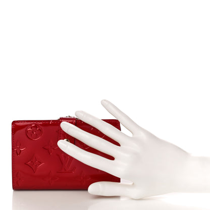 Louis Vuitton Vernis French Purse Wallet Pomme d'Amour 2 of 11