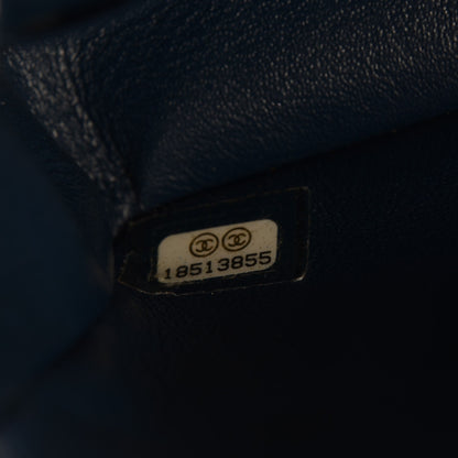 Chanel Patent Calfskin Quilted Mini Rectangular Flap Navy Blue 9 of 9