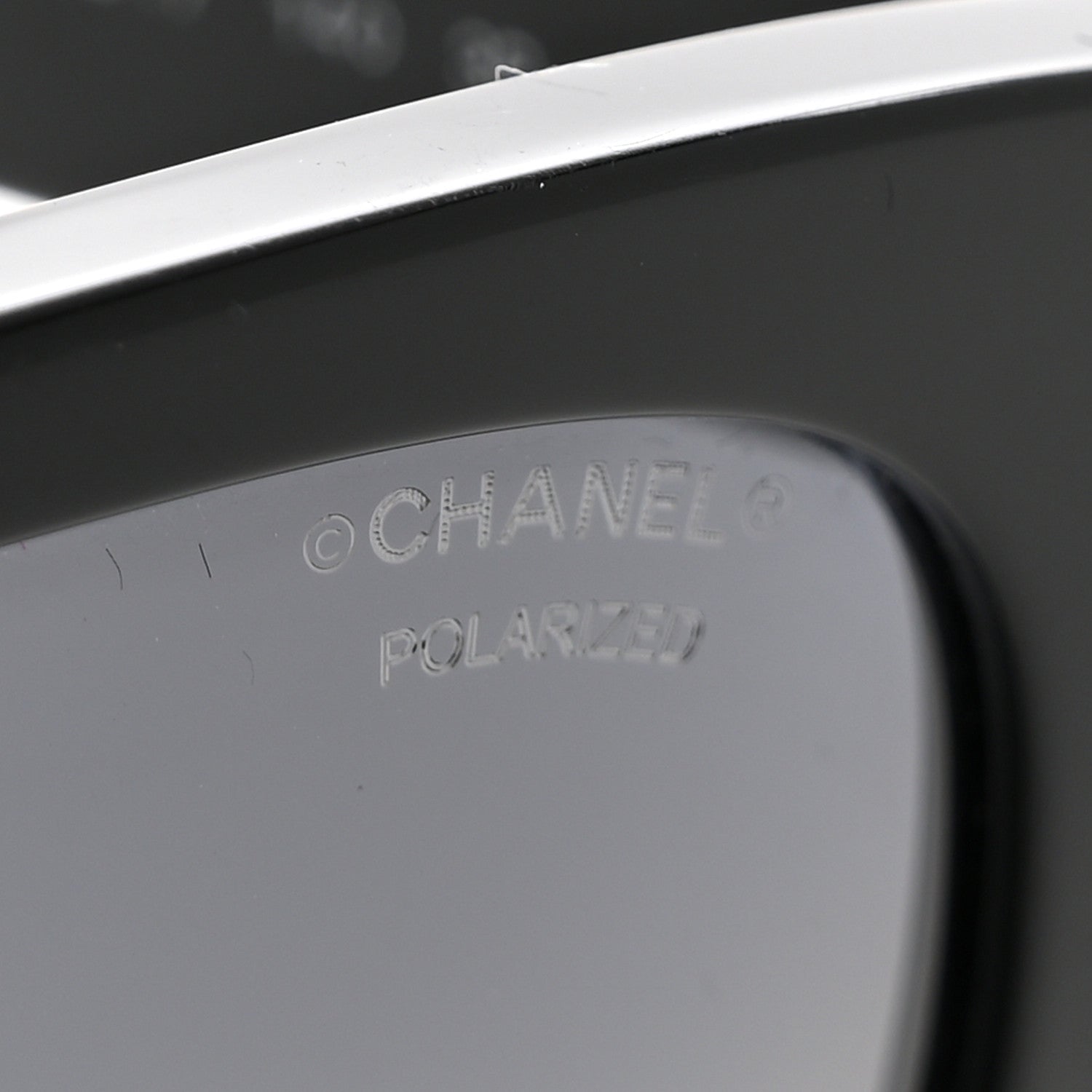 Chanel Acetate Polarized Square CC Sunglasses 5380 Black 7 of 8