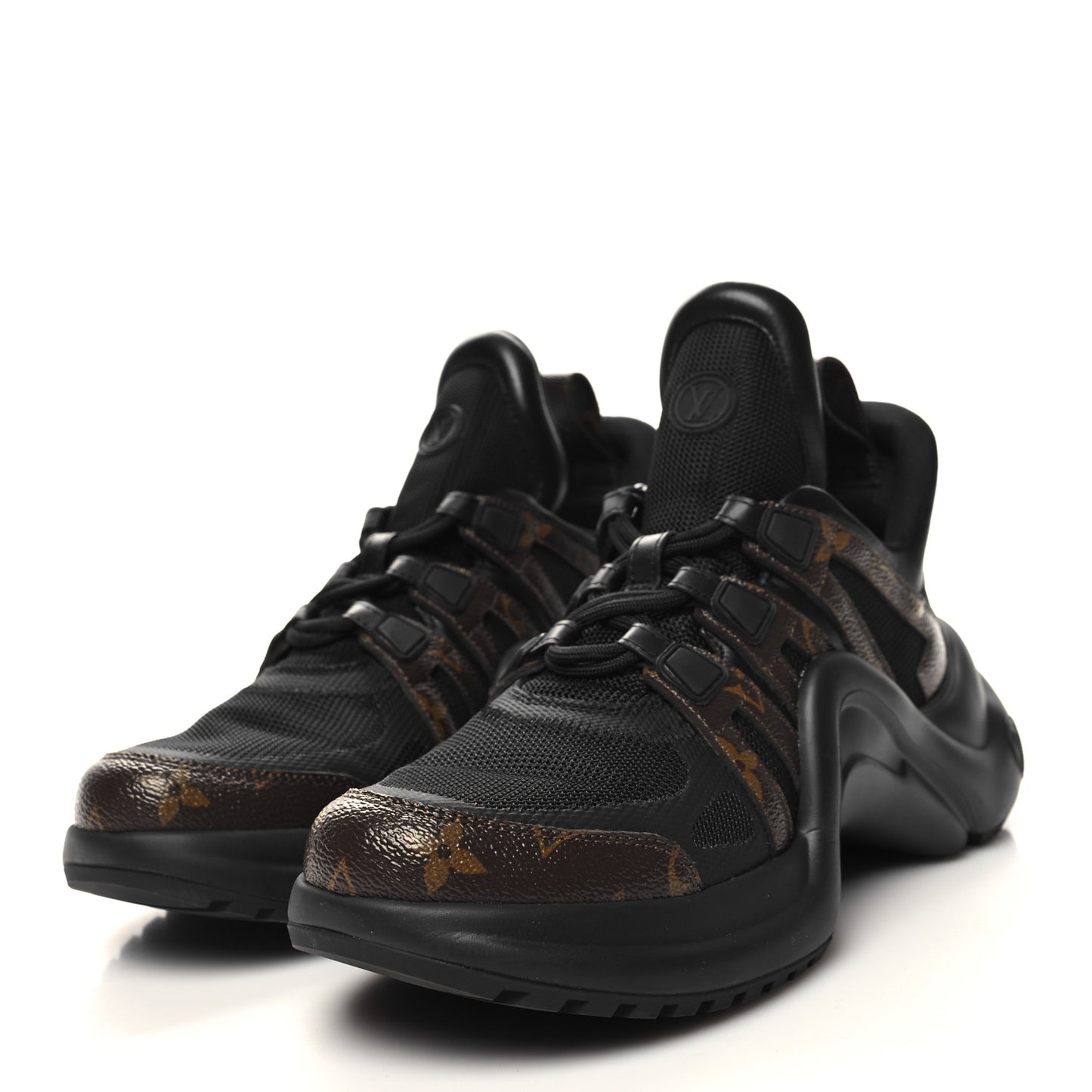 Calfskin Patent Monogram LV Archlight Sneakers 39.5 Black