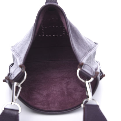 Hermes Taurillon Clemence Evelyne III PM Raisin 4 of 8