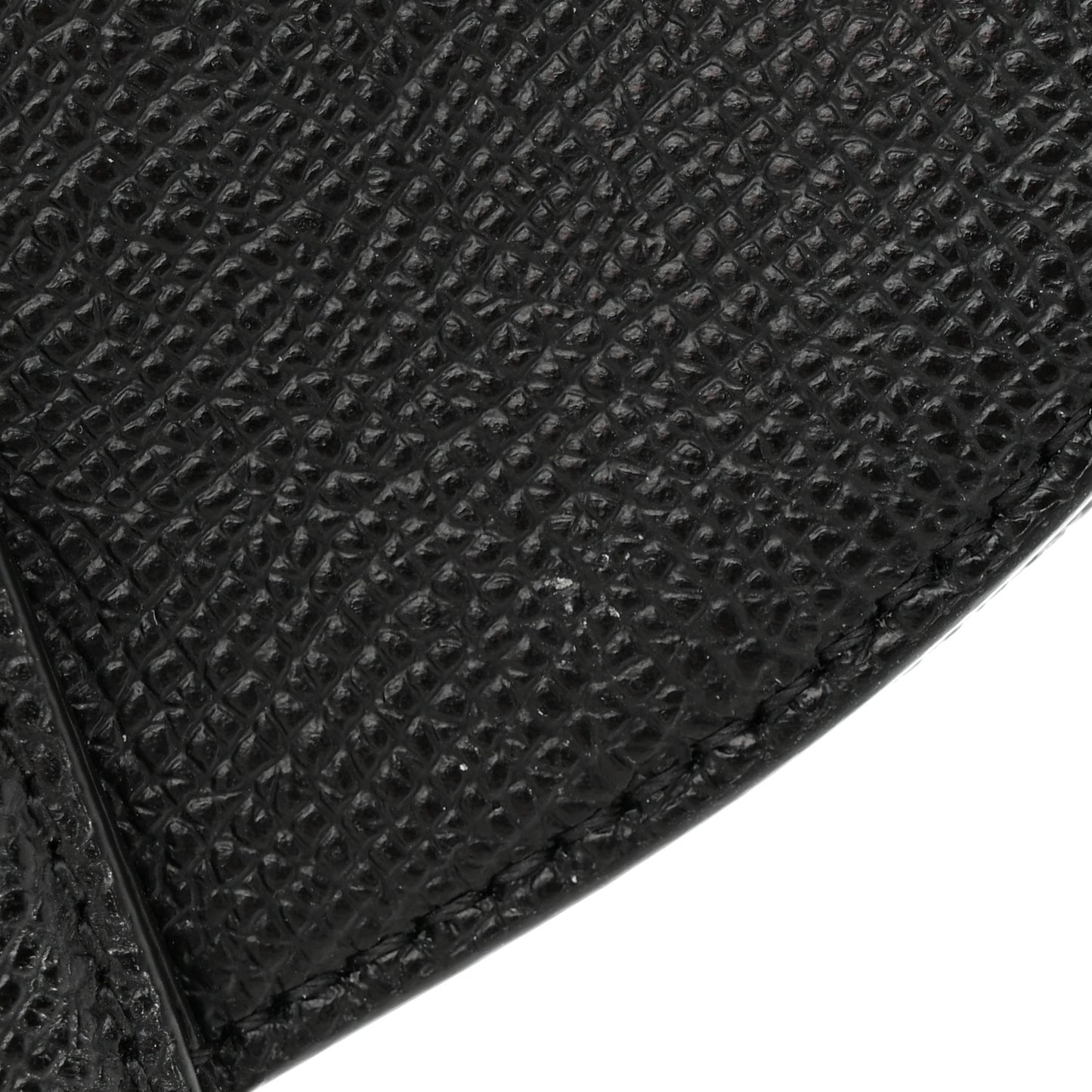 Grained Calfskin Saddle Bag Black