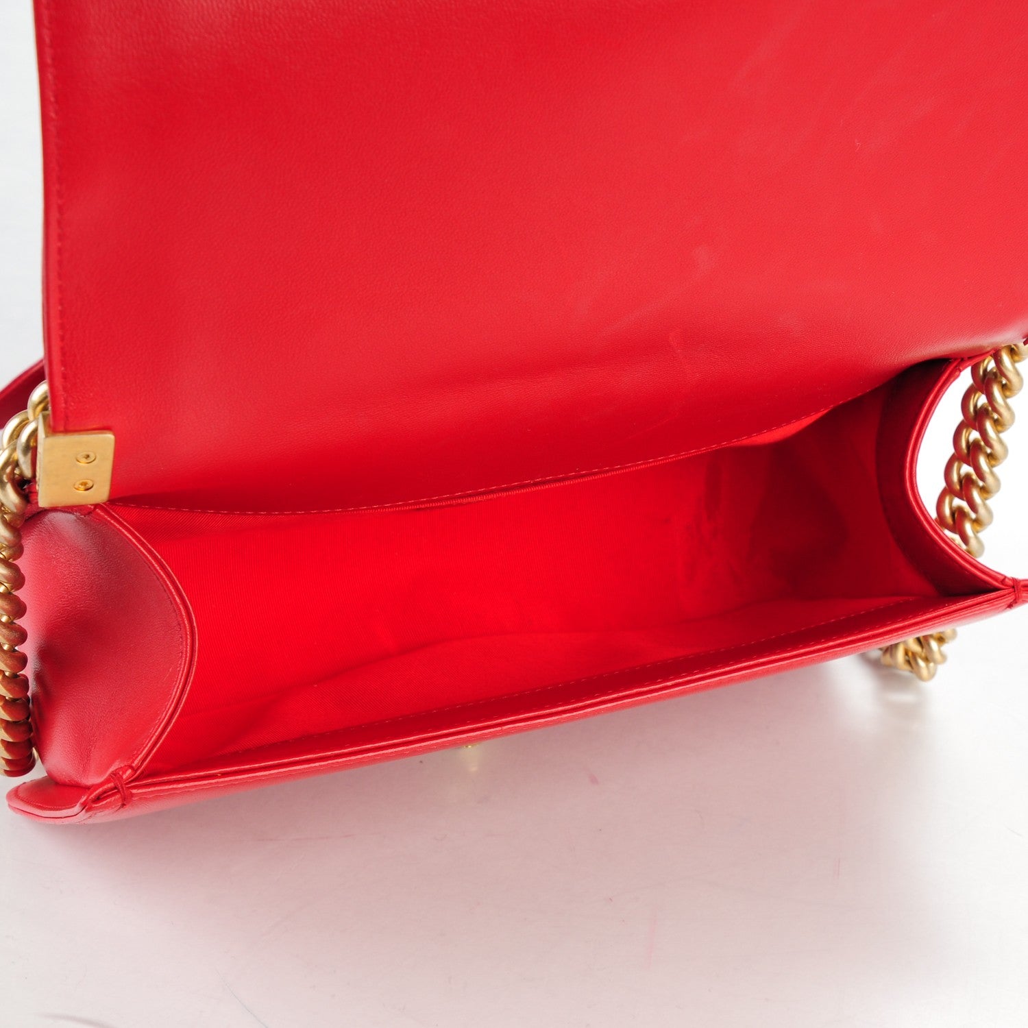 Chanel Lambskin Quilted Medium Boy Flap Red 5 of 7