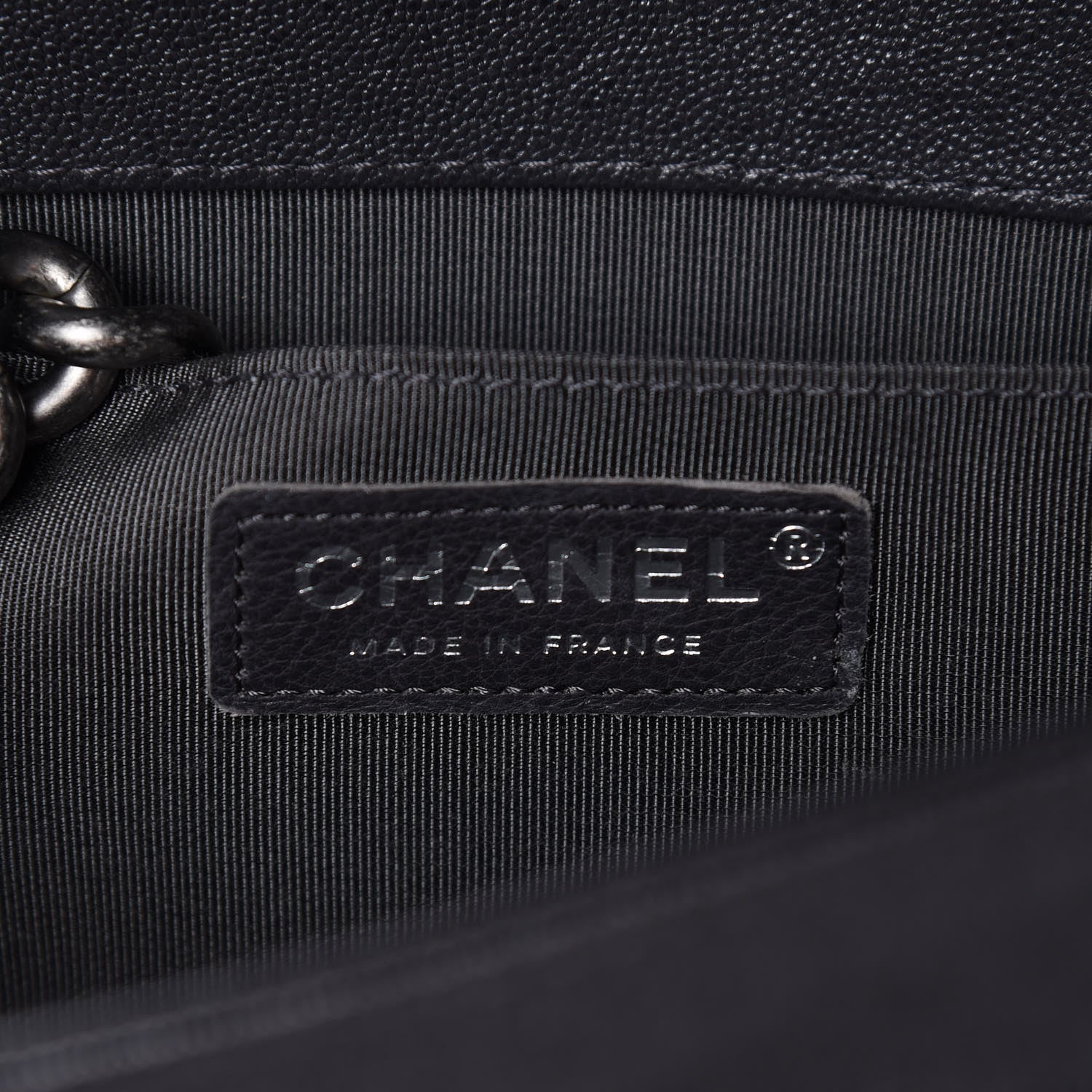 Chanel Caviar Quilted Medium Boy Flap Grey 6 of 10