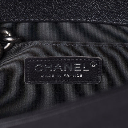 Chanel Caviar Quilted Medium Boy Flap Grey 6 of 10