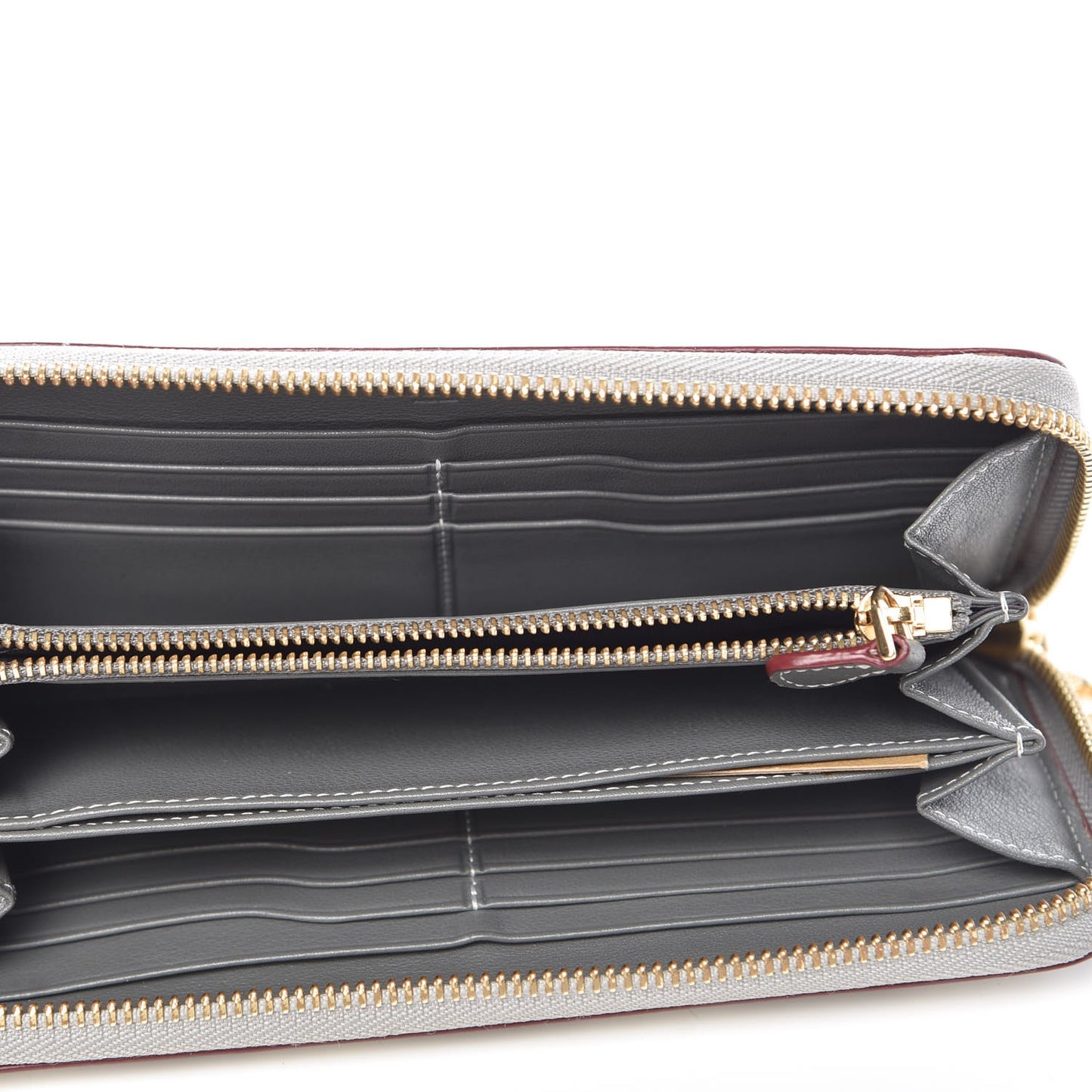 Monogram Zip Around Wallet Grey