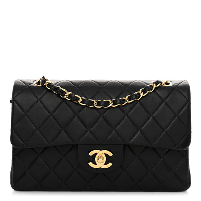 Chanel Lambskin Quilted Small Double Flap Black 1 of 10