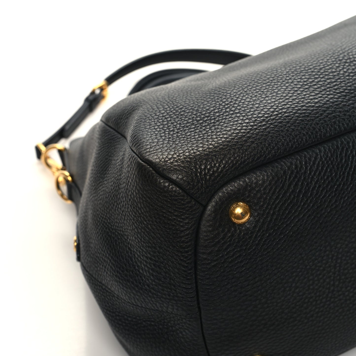 Vitello Daino Tote Black