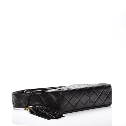 Chanel Lambskin Quilted Tassel Camera Case Black 4 of 11