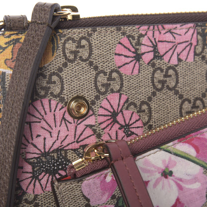 Gucci GG Supreme Monogram Bengal Blooms Shoulder Bag Beige Pink 12 of 12