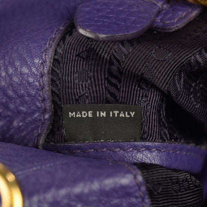 Prada Vitello Daino Tote Viola 6 of 8