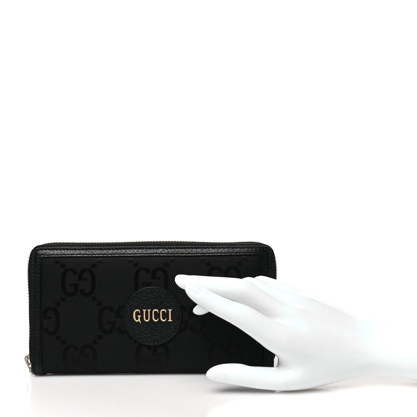 Econyl Nylon Monogram Off The Grid Zip Around Wallet Black