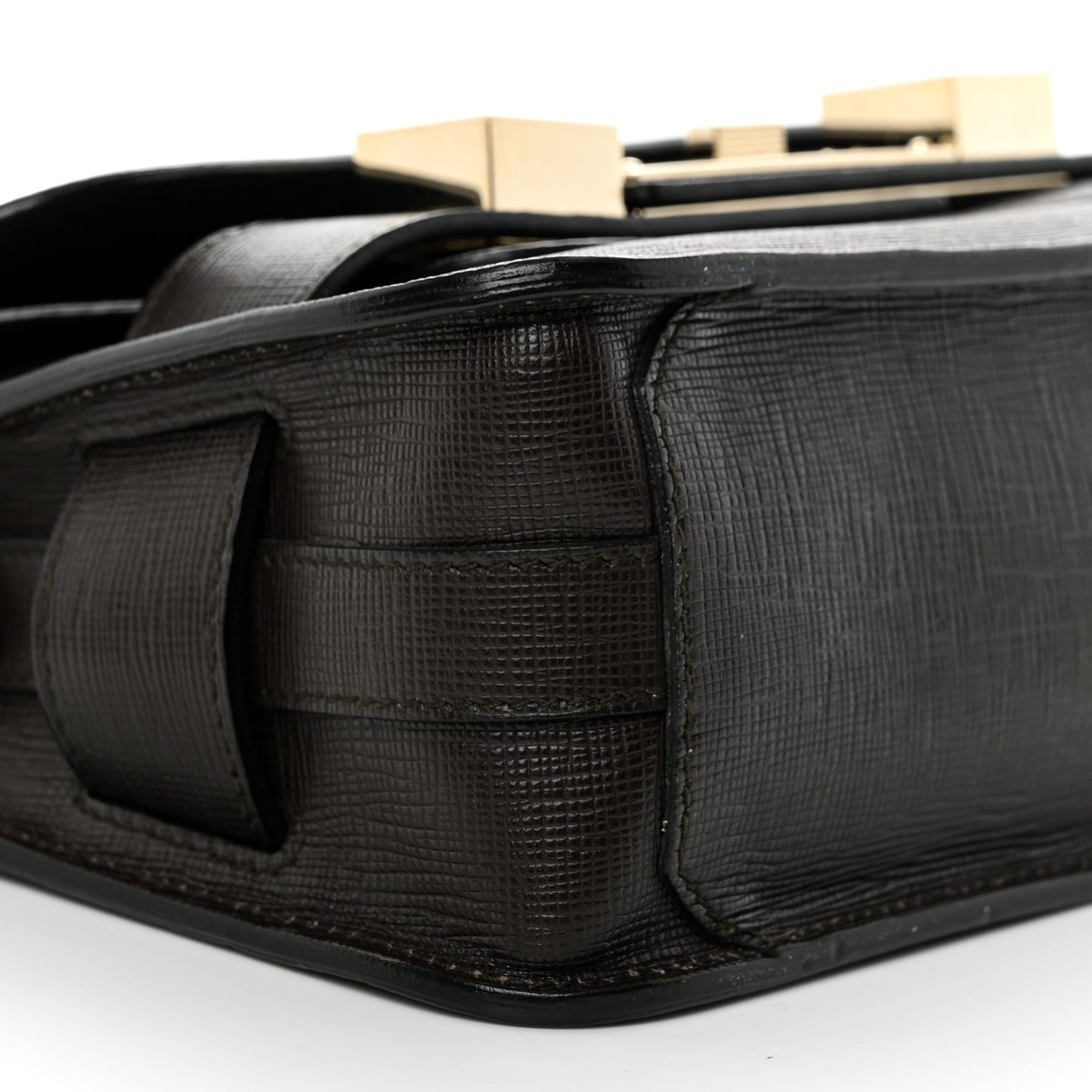 New Linosa Mini PS11 Classic Shoulder Bag Chocolate Brown