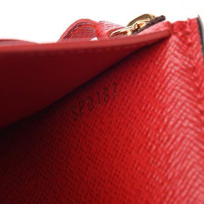 Louis Vuitton Damier Ebene Victorine Wallet Red 6 of 7