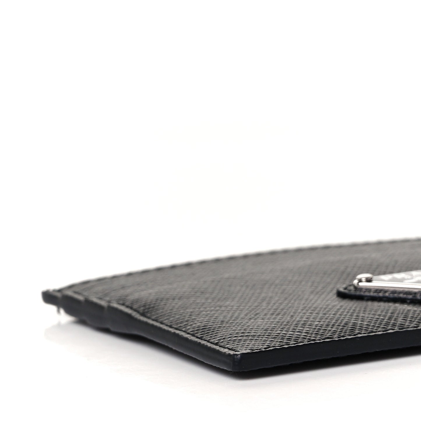 Saffiano Triangle Card Case Black
