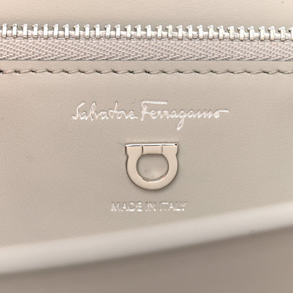Salvatore Ferragamo Calfskin Joanne Crossbody Flannel Fossil Grey 6 of 11