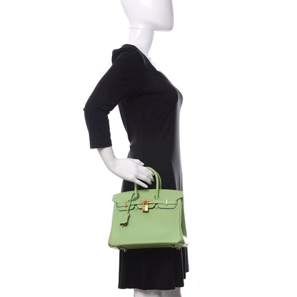 Hermes Swift Birkin 25 Vert Criquet 2 of 12