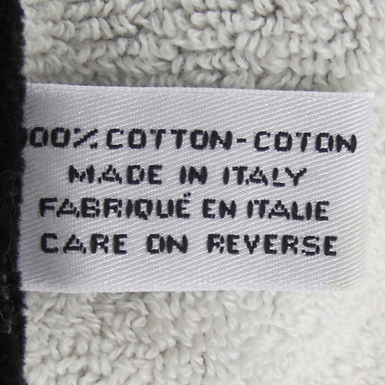 Cotton Beach Towel Black/White
