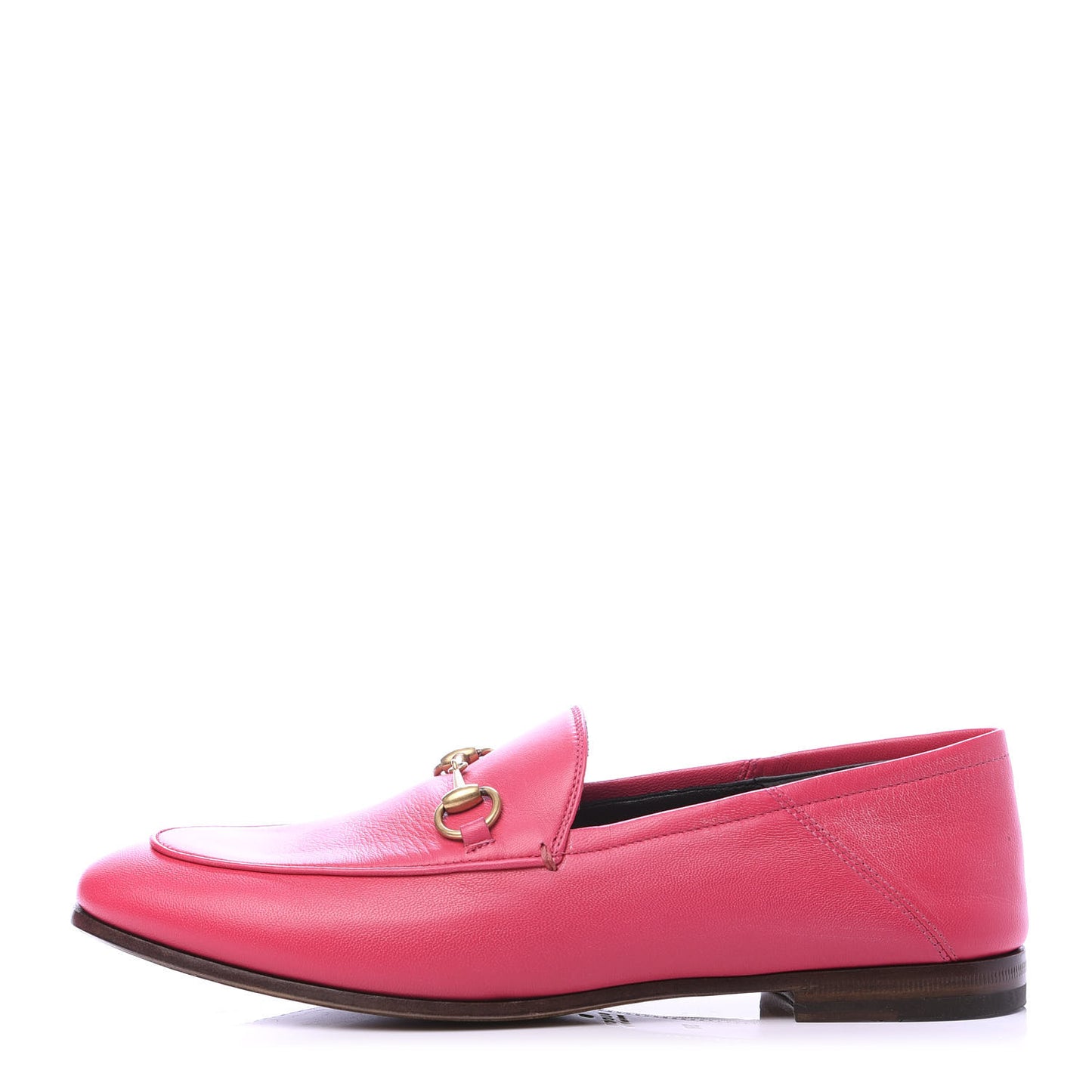 Lambskin Womens Brixton Horsebit Loafers 38 Hot Pink