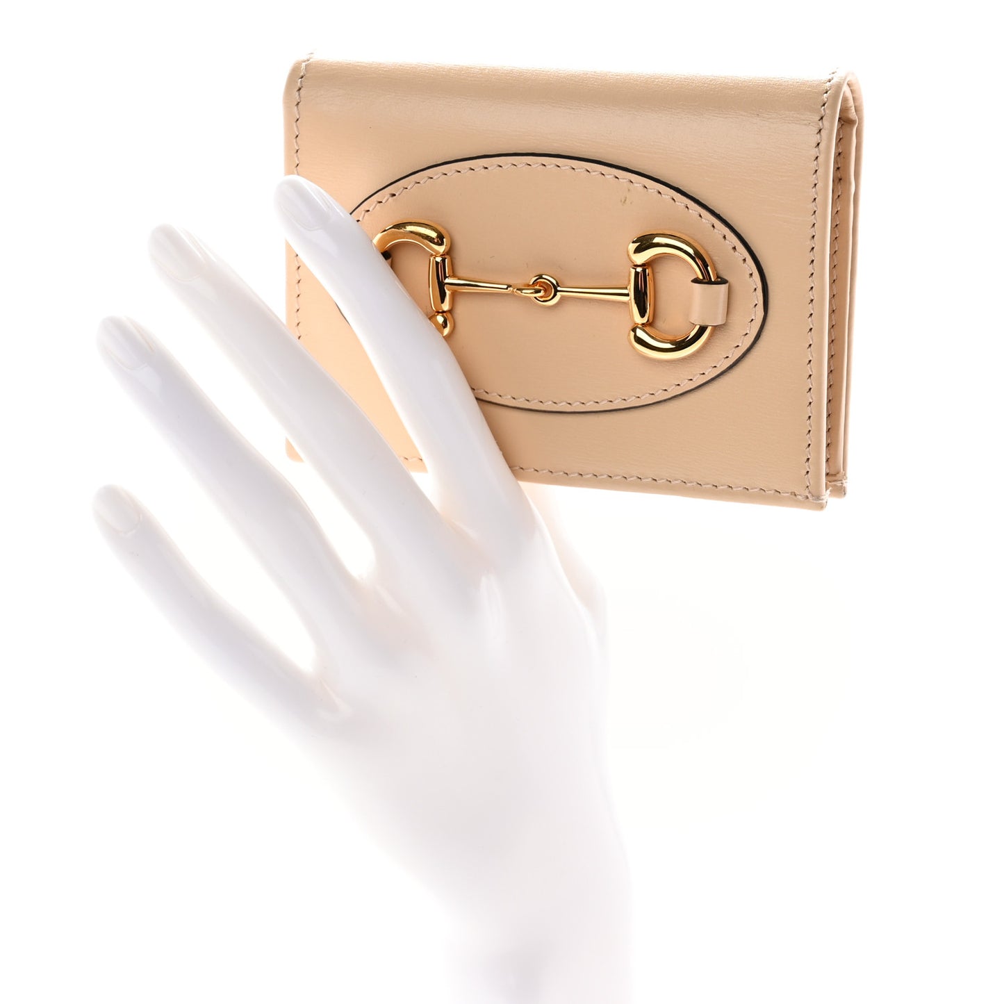 Boarded Plutone Calfskin Horsebit 1955 Card Case Wallet Bubble Tea