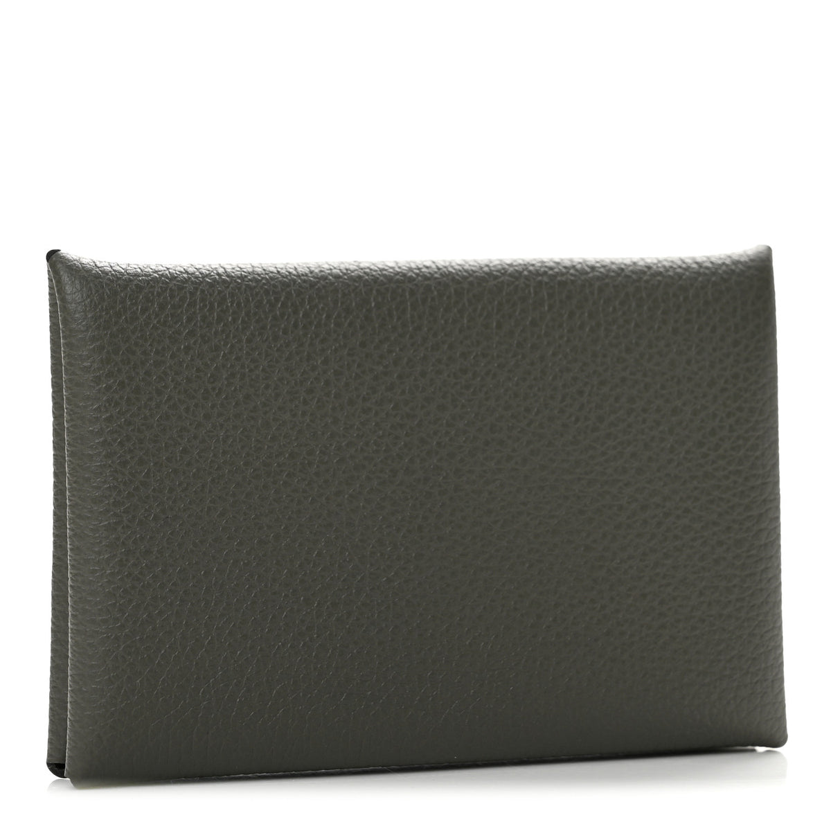 Hermes Evercolor Calvi Card Case Gris Meyer 3 of 8