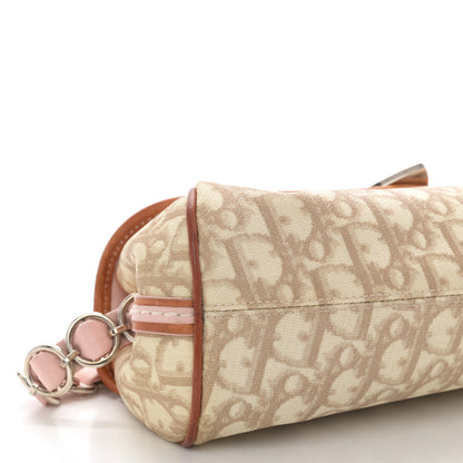 Christian Dior Monogram Romantique Trotter Flap Bag Beige Rose Clair 8 of 12