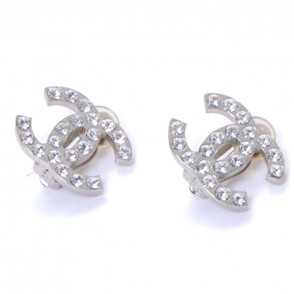 Chanel Crystal CC Clip On Earrings 1 of 5