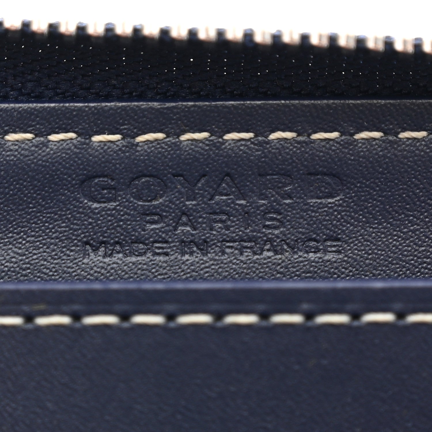 Goyard Goyardine Matignon PM Wallet Navy 6 of 7
