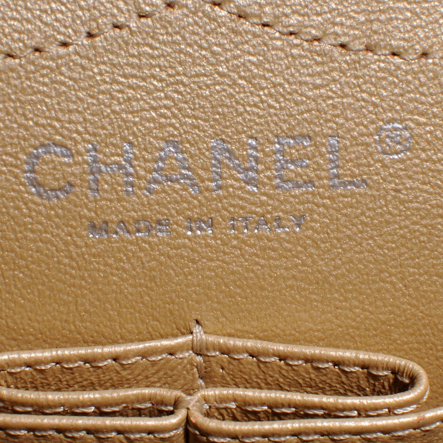 Aged Calfskin 2.55 Reissue 227 Flap Pale Gold