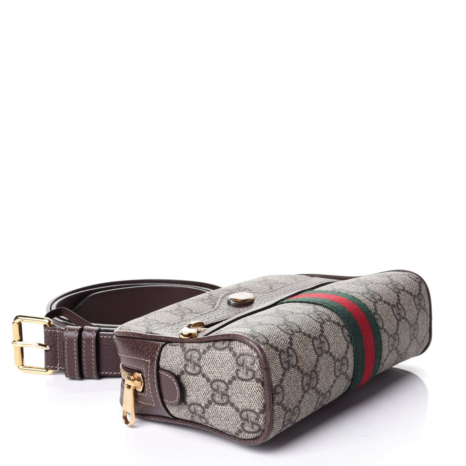 Gucci GG Supreme Monogram Small Ophidia Belt Bag 95 38 Dark Brown 3 of 6