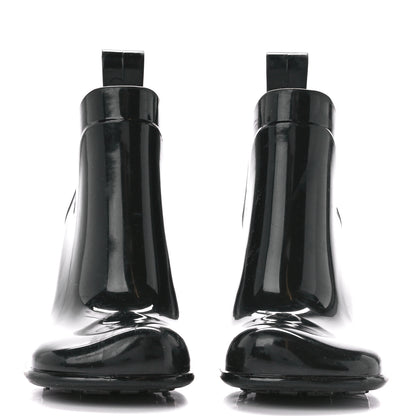 Bottega Veneta Rubber Shine Ankle Boots 37 Black 2 of 7