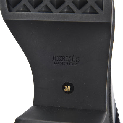 Hermes Calfskin Ankle Boots 36 Black 7 of 8