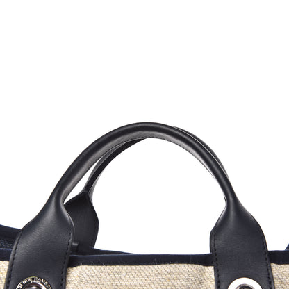 Chanel Striped Canvas Large Deauville Tote Beige 13 of 13