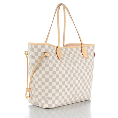 Louis Vuitton Damier Azur Neo Neverfull MM Rose Ballerine 3 of 9