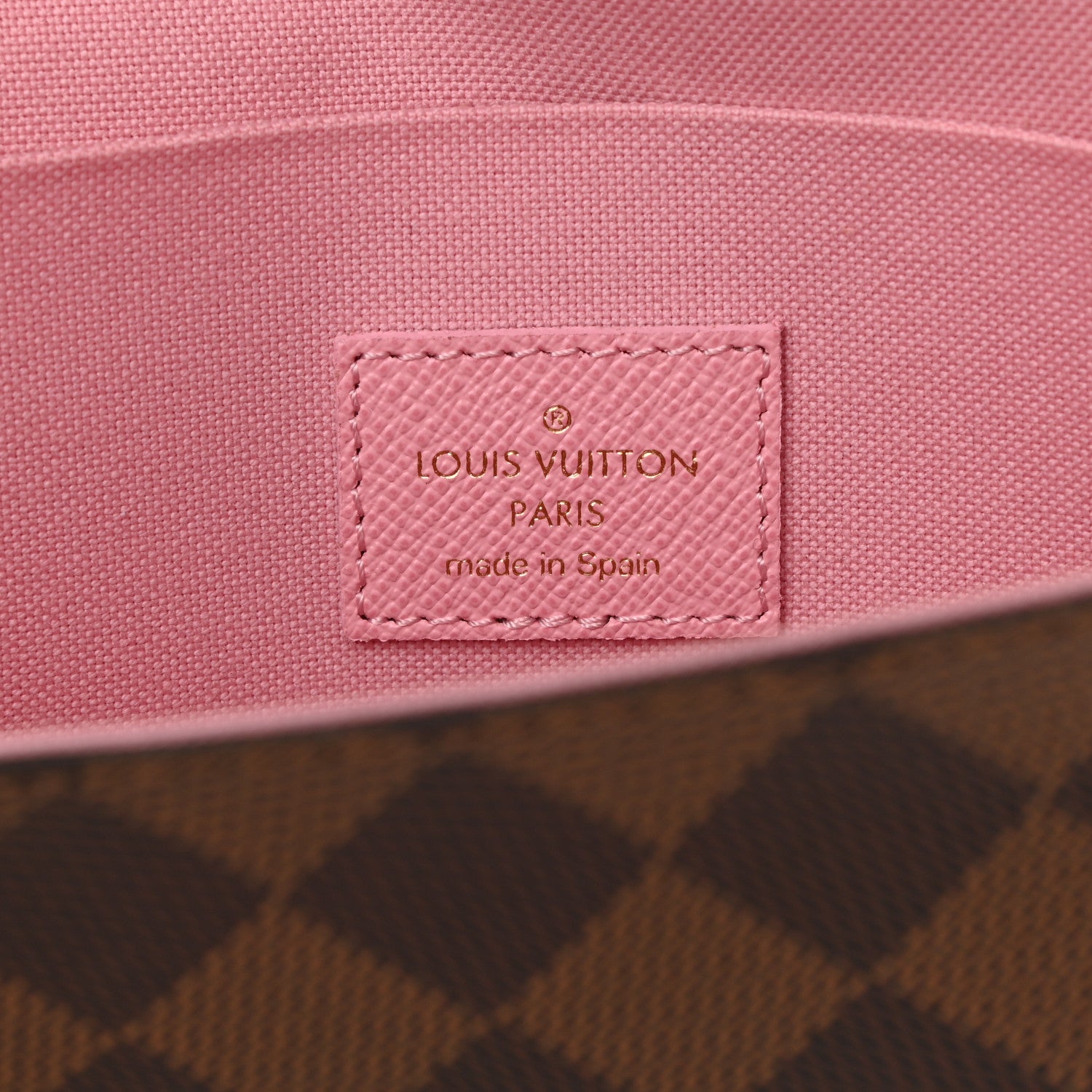 Louis Vuitton Damier Ebene Studded Pochette Felicie Chain Wallet 8 of 9