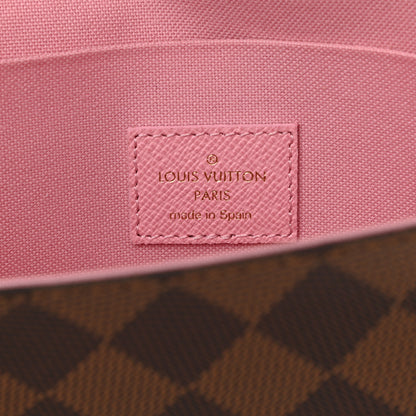 Louis Vuitton Damier Ebene Studded Pochette Felicie Chain Wallet 8 of 9