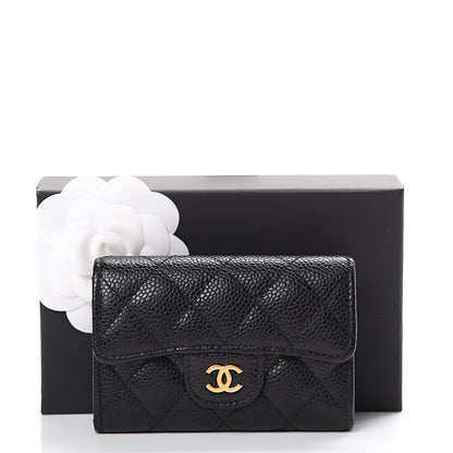 Chanel Caviar Quilted Flap Card Holder Black 12 of 12