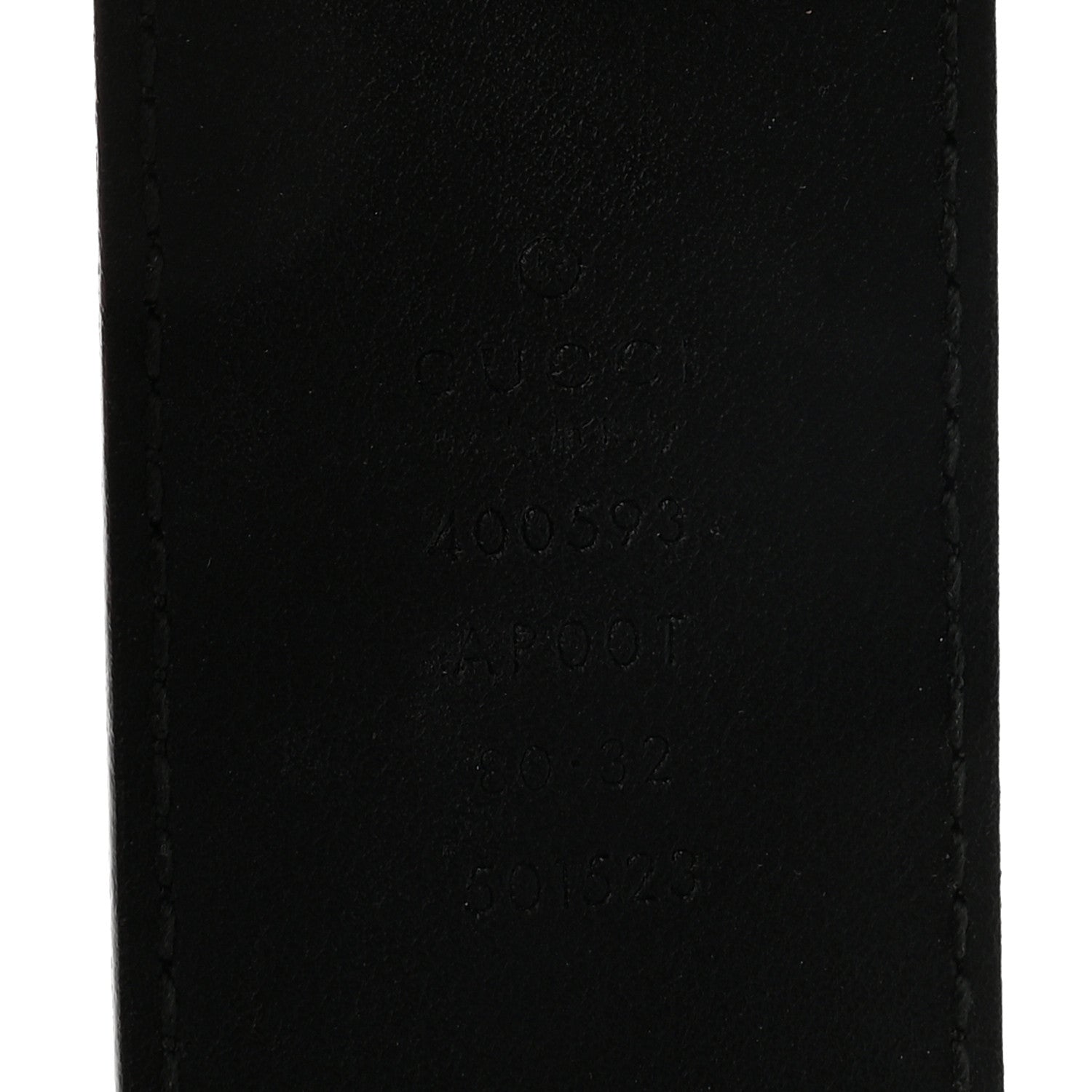 Gucci Calfskin Double G 40mm Belt 80 32 Black 5 of 6