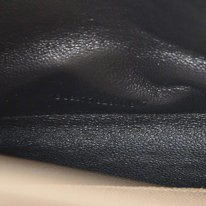 Saint Laurent Grain De Poudre Matelasse Chevron Monogram Chain Wallet Nude Powder 7 of 7