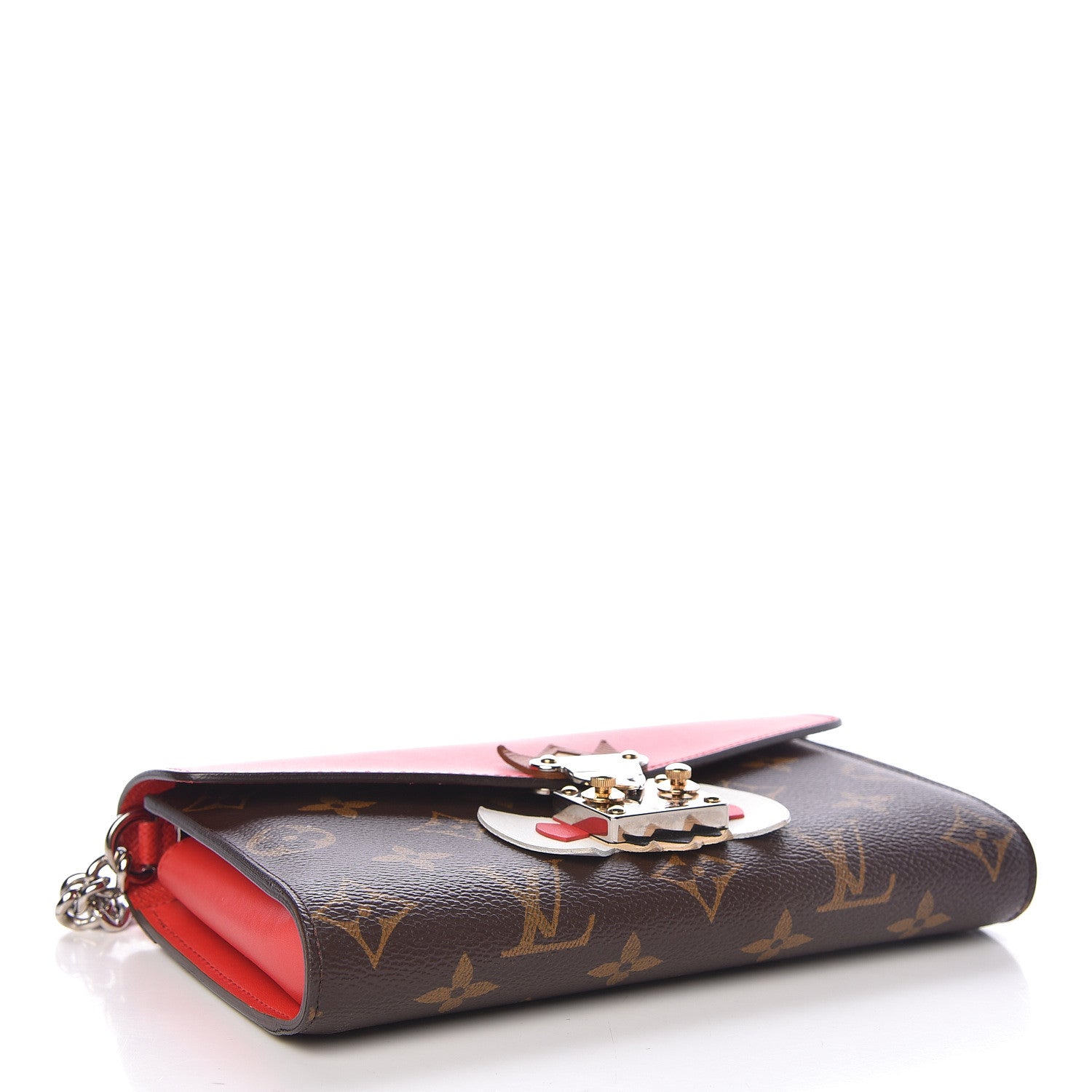 Louis Vuitton Monogram Tribal Mask Chain Wallet Rouge 4 of 8