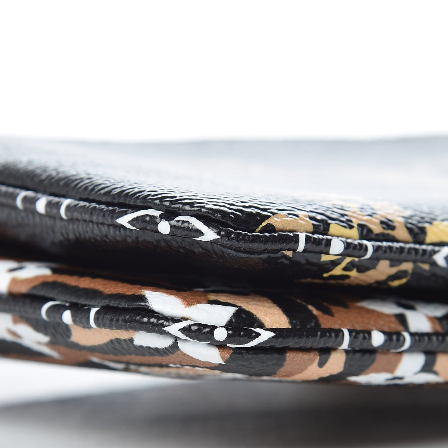 Monogram Giant Jungle Pochette Double Zip Black