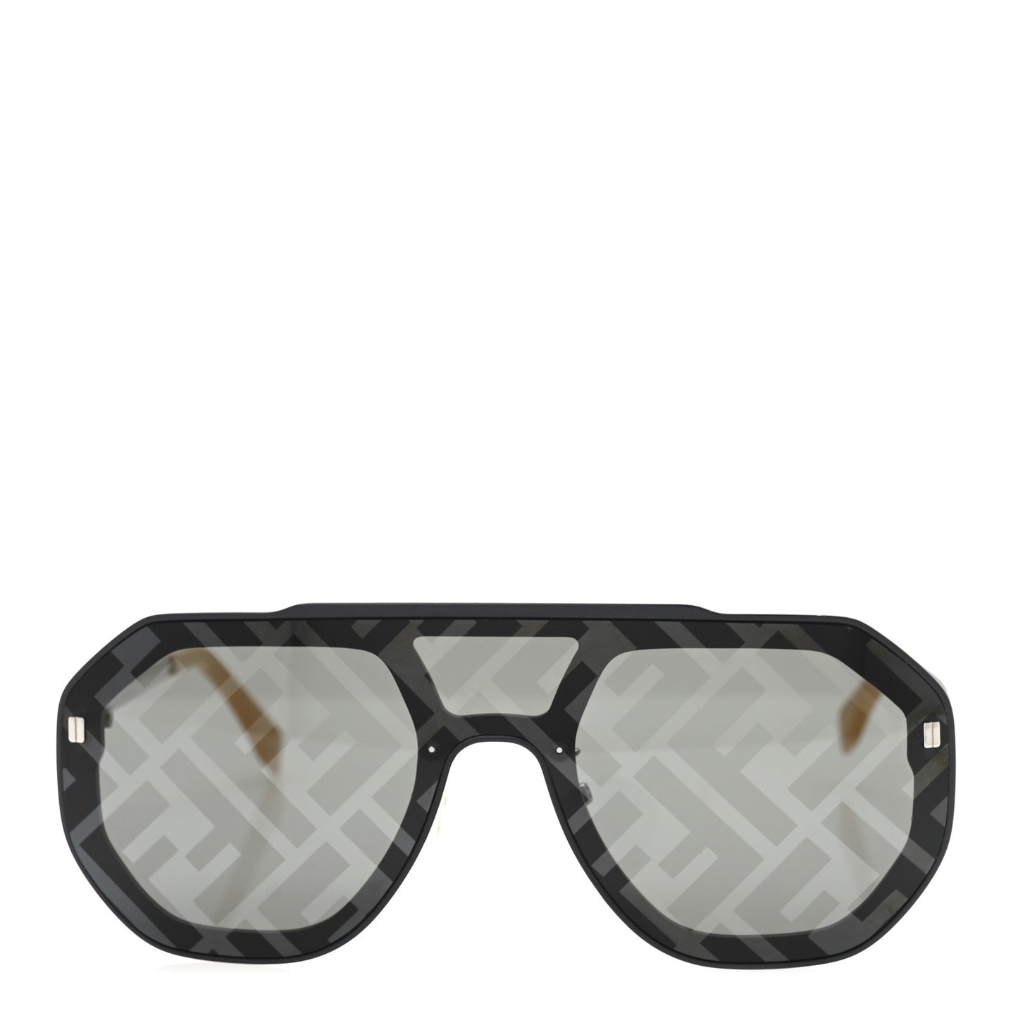Acetate FF Aviator Sunglasses FE40006U Black Yellow