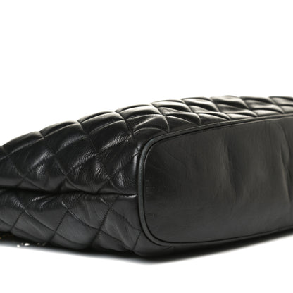 Chanel Lambskin Quilted Shopping Tote Black 8 of 18