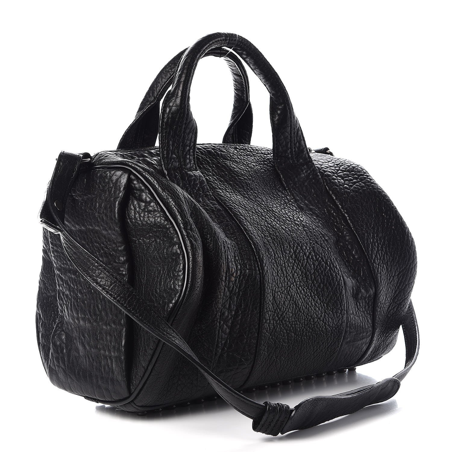 Alexander Wang Pebbled Lambskin Rocco Black Nickel Hardware 4 of 8