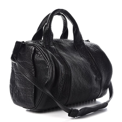 Alexander Wang Pebbled Lambskin Rocco Black Nickel Hardware 4 of 8
