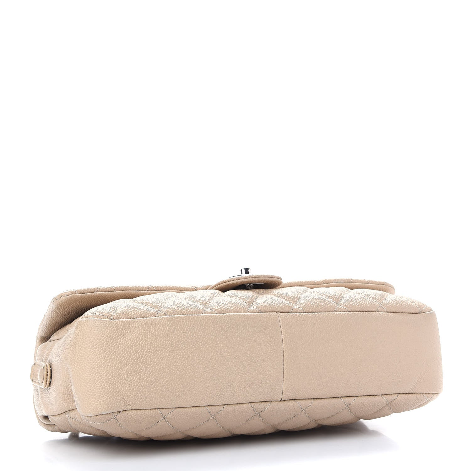 Chanel Caviar Quilted Jumbo Easy Flap Beige 4 of 9