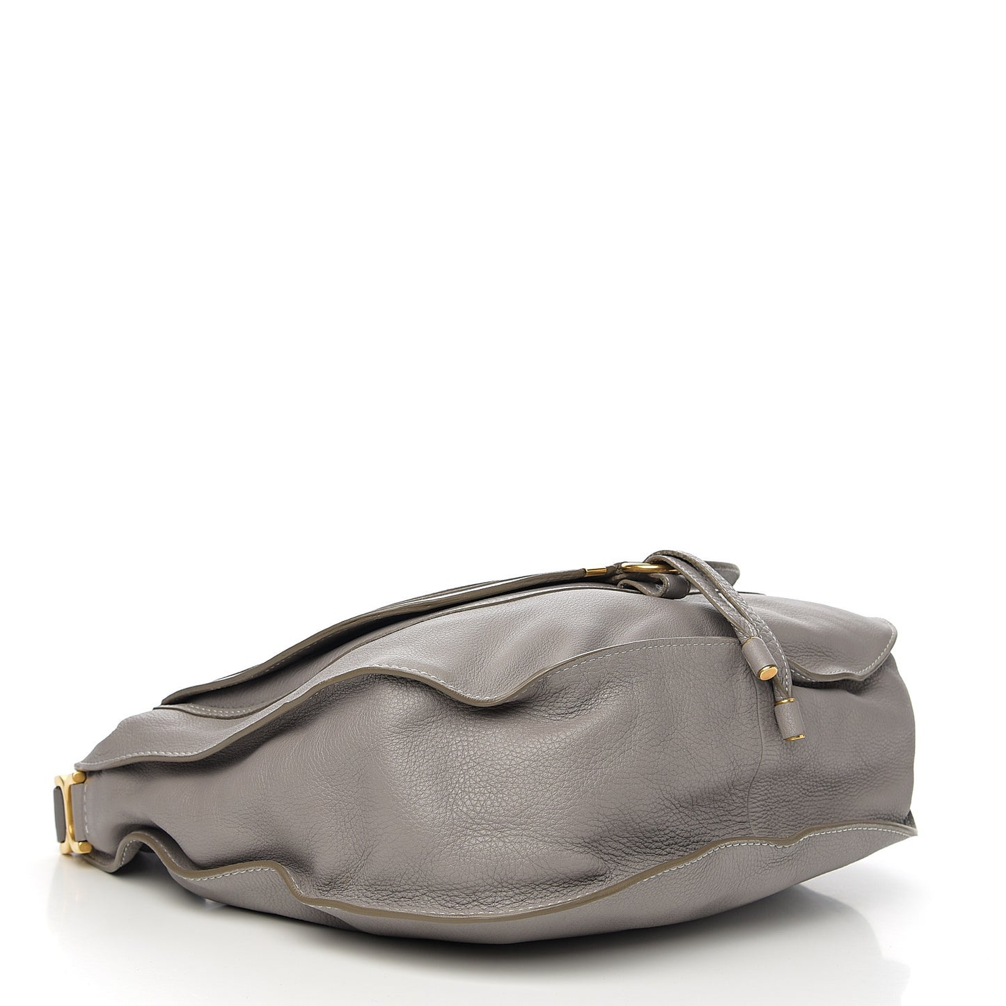 Calfskin Large Marcie Satchel Cashmere Grey