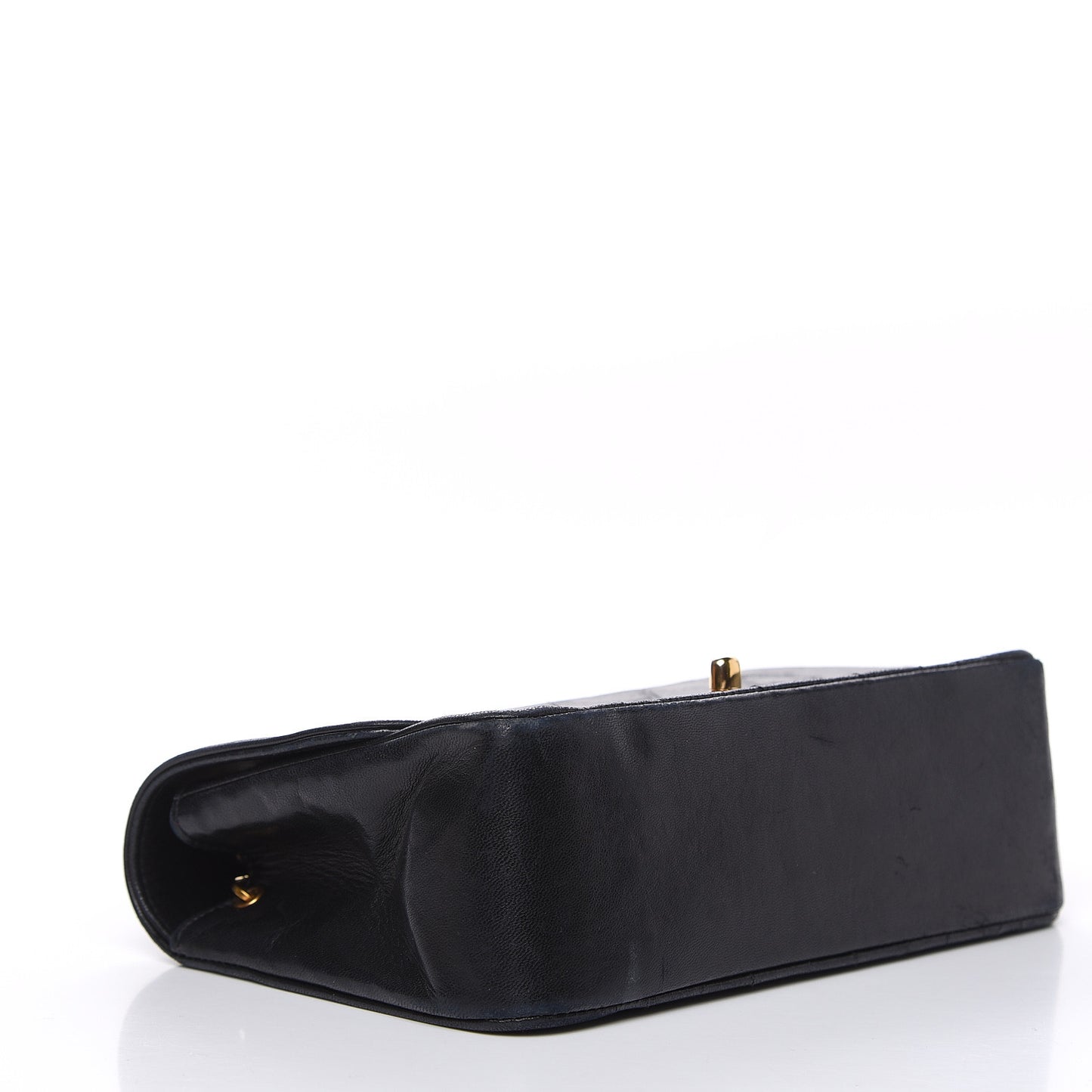 Lambskin Quilted Small Single Flap Black